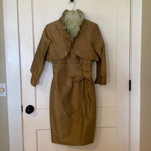 Marisa Baratelli Thai silk formal dress and jacket